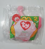 1996 McDonald's Ty Beanie Babies Pinky Flamingo Stuffed Plush Toy New with Tags and Opened Package