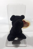 1996 Ty Beanie Babies Scottie The Black Dog Stuffed Plush Toy New with Tags in Display Case