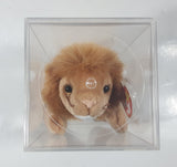 1996 Ty Beanie Babies Roary The Lion Stuffed Plush Toy New with Tags in Display Case