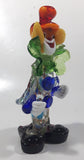 Vintage Murano Clown 7 1/2" Tall Art Glass Ornament