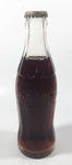 Vintage Coca-Cola 7 3/4" Tall 6oz Embossed Clear Glass Soda Pop Bottle Full Unopened