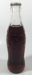 Vintage Coca-Cola 7 3/4" Tall 6oz Embossed Clear Glass Soda Pop Bottle Full Unopened