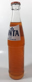 Vintage Fanta Orange 9 3/4" Tall 10 Fl Oz Ribbed Glass Soda Pop Bottle Full Unopened