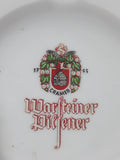 Vintage Rastal Werk Warsteiner Pilsener 1753 Cramer 5 3/4" White Porcelain Ash Tray