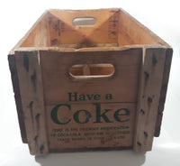 Vintage 1974 Drink Coca Cola Have A Coke Wood Pop Bottle Crate