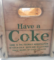 Vintage 1974 Drink Coca Cola Have A Coke Wood Pop Bottle Crate