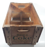 Vintage 1974 Drink Coca Cola Have A Coke Wood Pop Bottle Crate