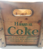 Vintage 1974 Drink Coca Cola Have A Coke Wood Pop Bottle Crate