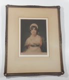 Rare Antique 1920s The Robert Simpson Company Mrs Sarah Siddons Portrait By Sir Thomas Lawrence 14 1/4" x 18" Framed Engraved Painting Art Print Signed H. Scott Bridgewater