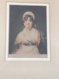 Rare Antique 1920s The Robert Simpson Company Mrs Sarah Siddons Portrait By Sir Thomas Lawrence 14 1/4" x 18" Framed Engraved Painting Art Print Signed H. Scott Bridgewater