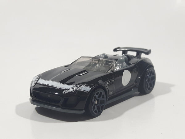 2017 Hot Wheels HW Exotics '15 Jaguar F-Type Project 7 Black Die Cast Toy Car Vehicle