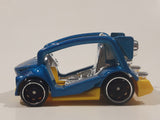 2019 Hot Wheels Kick Kart Blue and Yellow Die Cast Toy Car Vehicle