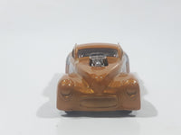 2004 Hot Wheels Smashville '41 Willys Smash Mouth Gold Die Cast Toy Hot Rod Car Vehicle