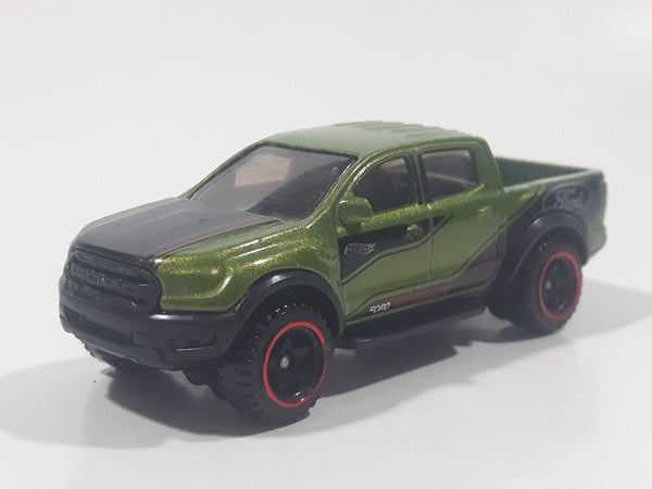 2021 Hot Wheels '19 Ford Ranger Raptor Pickup Truck Green Die Cast Toy Car Vehicle