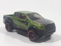 2021 Hot Wheels '19 Ford Ranger Raptor Pickup Truck Green Die Cast Toy Car Vehicle