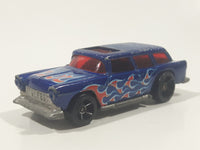 2009 Hot Wheels Heat Fleet Chevy Nomad Dark Blue Die Cast Toy Station Wagon Car Vehicle