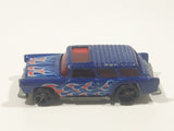 2009 Hot Wheels Heat Fleet Chevy Nomad Dark Blue Die Cast Toy Station Wagon Car Vehicle