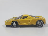 2005 Hot Wheels Enzo Ferrari Yellow Die Cast Toy Super Car Vehicle