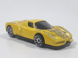 2005 Hot Wheels Enzo Ferrari Yellow Die Cast Toy Super Car Vehicle