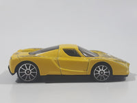 2005 Hot Wheels Enzo Ferrari Yellow Die Cast Toy Super Car Vehicle