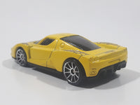 2005 Hot Wheels Enzo Ferrari Yellow Die Cast Toy Super Car Vehicle