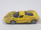 2005 Hot Wheels Enzo Ferrari Yellow Die Cast Toy Super Car Vehicle