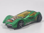 2010 Hot Wheels Race World Cave Sinistra Satin Metallic Green Die Cast Toy Car Vehicle