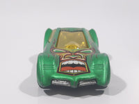 2010 Hot Wheels Race World Cave Sinistra Satin Metallic Green Die Cast Toy Car Vehicle