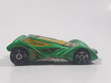 2010 Hot Wheels Race World Cave Sinistra Satin Metallic Green Die Cast Toy Car Vehicle