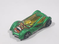 2010 Hot Wheels Race World Cave Sinistra Satin Metallic Green Die Cast Toy Car Vehicle