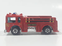 1982 Hot Wheels Fire Eater Red Fire Truck Die Cast Toy Car Vehicle - BW - Blue Lights