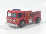 1982 Hot Wheels Fire Eater Red Fire Truck Die Cast Toy Car Vehicle - BW - Blue Lights