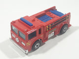 1982 Hot Wheels Fire Eater Red Fire Truck Die Cast Toy Car Vehicle - BW - Blue Lights