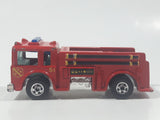 1982 Hot Wheels Fire Eater Red Fire Truck Die Cast Toy Car Vehicle - BW - Blue Lights