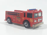 1982 Hot Wheels Fire Eater Red Fire Truck Die Cast Toy Car Vehicle - BW - Blue Lights