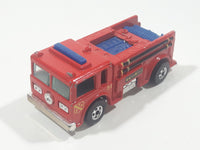 1982 Hot Wheels Fire Eater Red Fire Truck Die Cast Toy Car Vehicle - BW - Blue Lights