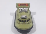 Vintage 1972 Lesney Matchbox Superfast Hovercraft No. 72 & 2 Green and Tan Die Cast Toy Watercraft Boat Rescue Emergency Vehicle Made in England