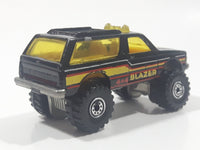 1984 Hot Wheels Blazer 4x4 Black Die Cast Toy Car Vehicle with Opening Doors