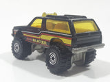 1984 Hot Wheels Blazer 4x4 Black Die Cast Toy Car Vehicle with Opening Doors