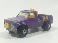 Vintage 1990 Hot Wheels Power Plower Truck Purple Die Cast Toy Car Vehicle