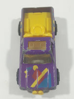 Vintage 1990 Hot Wheels Power Plower Truck Purple Die Cast Toy Car Vehicle