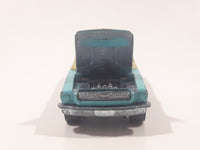 1987 Hot Wheels '65 Mustang Convertible Turquoise Die Cast Toy Car Vehicle with Opening Hood