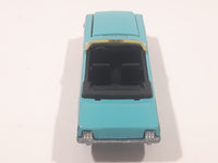 1987 Hot Wheels '65 Mustang Convertible Turquoise Die Cast Toy Car Vehicle with Opening Hood