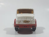 Vintage Corgi Juniors Mercedes Benz Semi Tractor Truck White and Red Die Cast Toy Car Vehicle