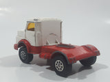 Vintage Corgi Juniors Mercedes Benz Semi Tractor Truck White and Red Die Cast Toy Car Vehicle