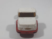 Vintage Corgi Juniors Mercedes Benz Semi Tractor Truck White and Red Die Cast Toy Car Vehicle