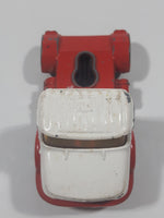 Vintage Corgi Juniors Mercedes Benz Semi Tractor Truck White and Red Die Cast Toy Car Vehicle