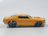 2007 Hot Wheels '69 Ford Mustang Yellow Die Cast Toy Muscle Car Vehicle