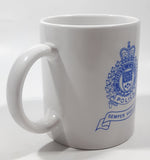 Vintage Ports Canada Police Semper Vigilant White 3 3/4" Tall Ceramic Coffee Mug Cup