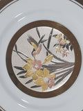 Vintage The Art of Chokin Hummingbird 24KT Gold with Silver Plate